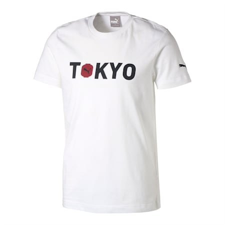 シティー ユニセックス 半袖 Tシャツ TOKYO 東京, white, small-JPN