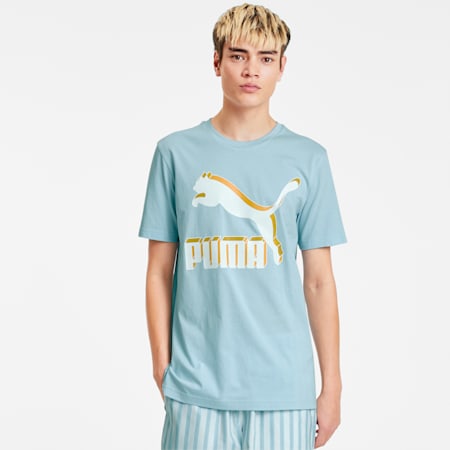 Classics Men's Logo Tee, Aquamarine, small-SEA