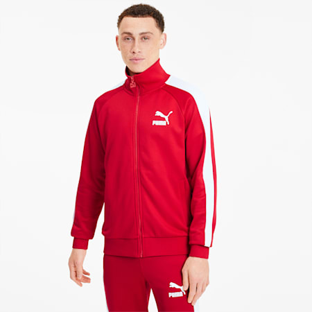 red puma tracksuit