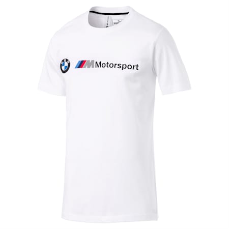BMW M Motorsport Logo Men's Tee, Puma White, small-SEA