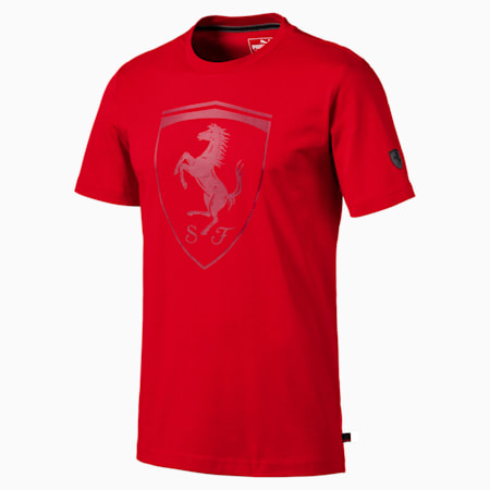 Ferrari Big Shield Men's Tee, Rosso Corsa, small-PHL