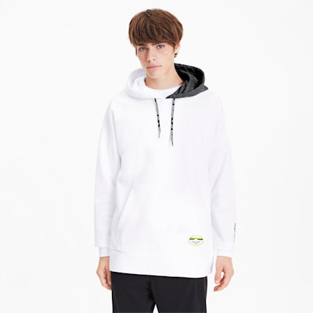 PUMA x LES BENJAMINS Men's Hoodie, Puma White, small-SEA