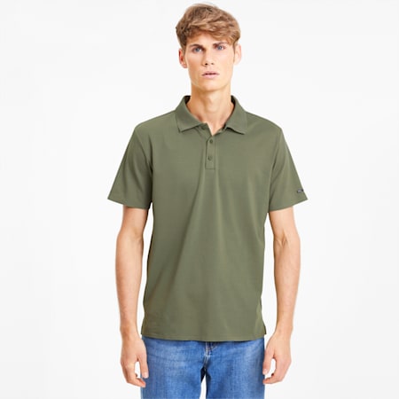 Porsche Design Men's Polo, Deep Lichen Green, small-SEA