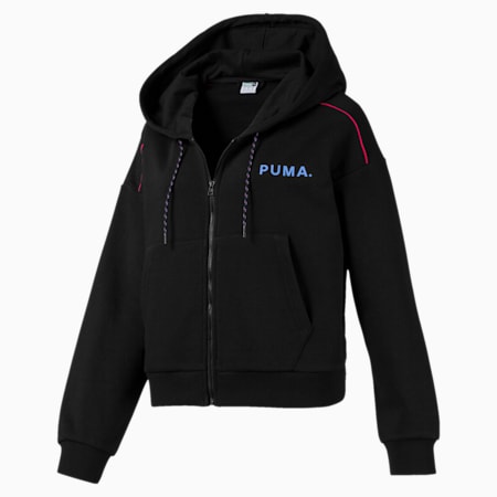 ladies black puma hoodie