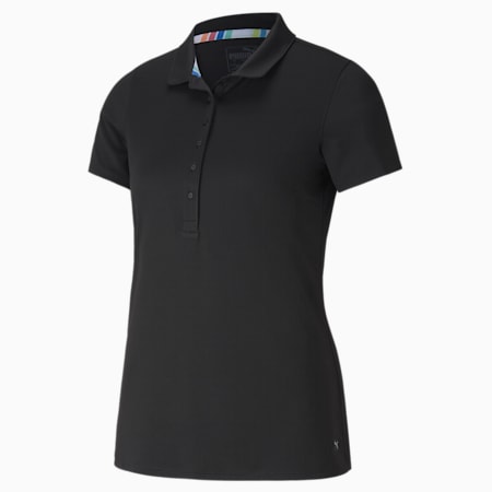 Rotations Women's Polo Shirt, Puma Black, small-GBR