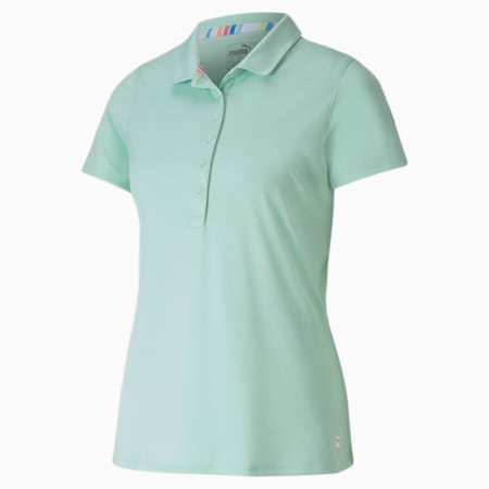 Rotations Women's Polo Shirt, Mist Green, small-SEA