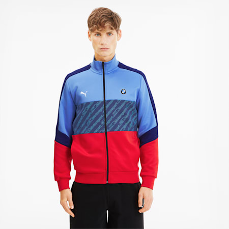blue and red puma tracksuit