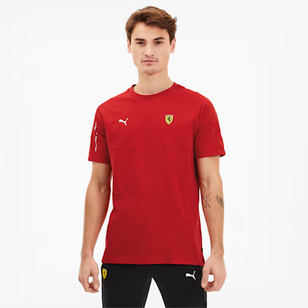 Scuderia Ferrari T7 Men's Tee, Rosso Corsa, small-SEA