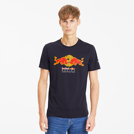 Red Bull Racing Double Bull Men's Tee, NIGHT SKY, small-SEA