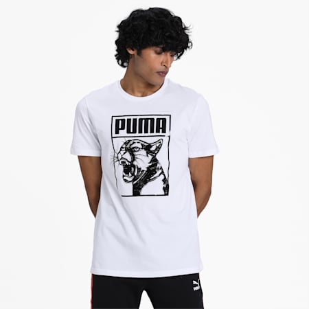 puma graphic box logo tee