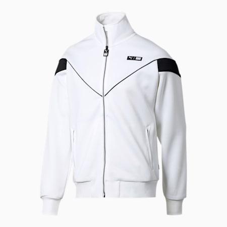 puma track jacket white