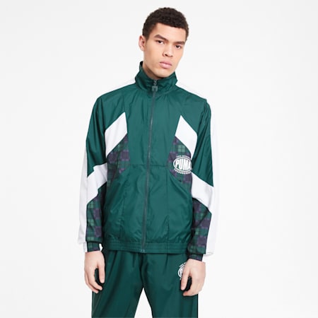 puma tracksuit mens green