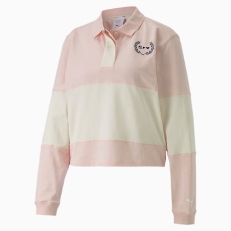 Polo De Rugby De Manga Larga Para Mujer Puma X Selena Gomez Pink