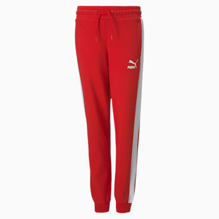 Iconic T7 Youth Track Pants, High Risk Red, small-SEA