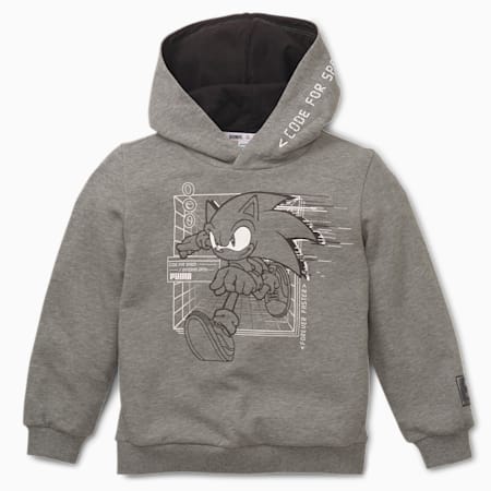 puma grey hoodie junior