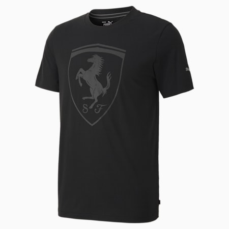 Scuderia Ferrari Style Big Shield Men's Tee+, Puma Black, small-SEA