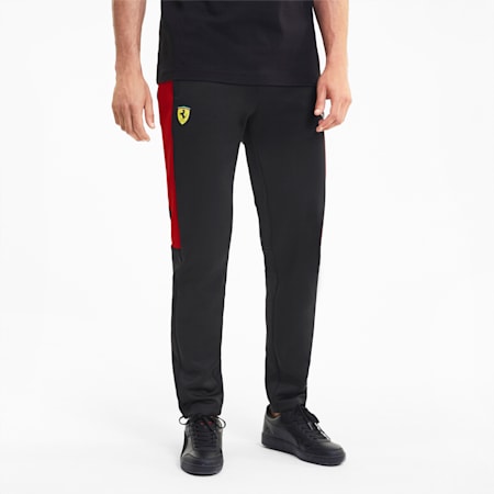 Scuderia Ferrari Race T7 Men's Track Pants, Puma Black, small-SEA