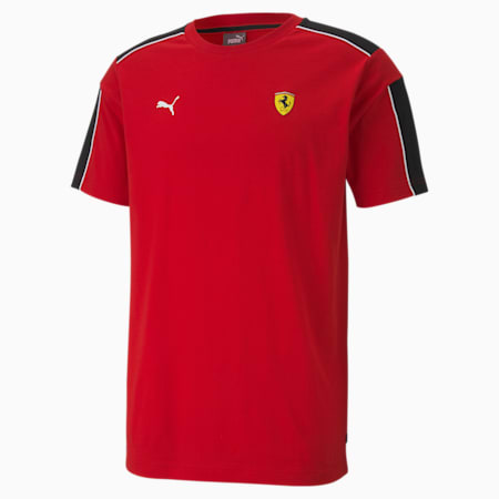 Scuderia Ferrari Race T7 Men's Tee, Rosso Corsa, small-PHL