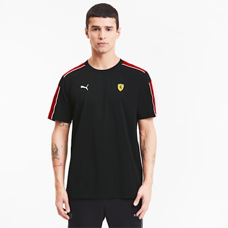 Scuderia Ferrari Race T7 Men's Tee, Puma Black, small-SEA