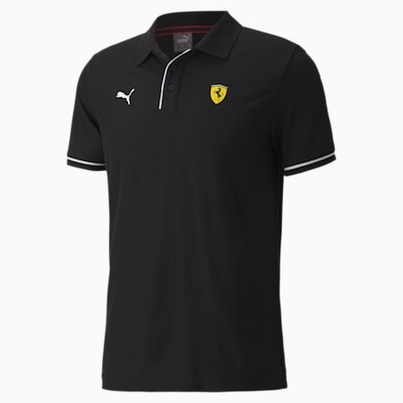 Scuderia Ferrari Race Men's Polo Shirt, Puma Black, small-SEA