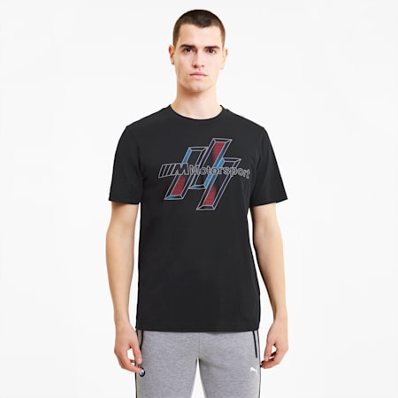 BMW M Motorsport Life Graphic Men's Tee, Puma Black, small-SEA