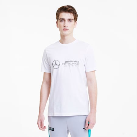 Mercedes Logo Men's Tee, Puma White, small-SEA