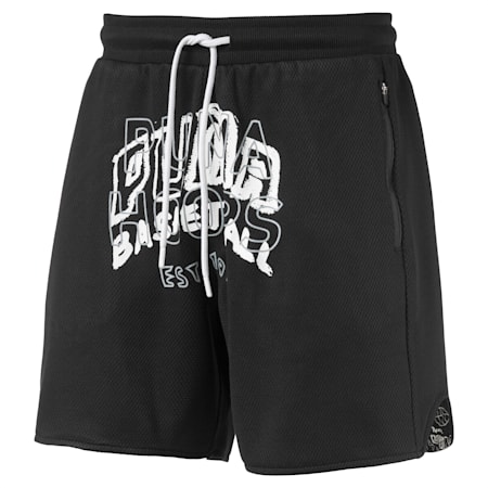 Reversible Men's Basketball Shorts, Puma Black, small-SEA