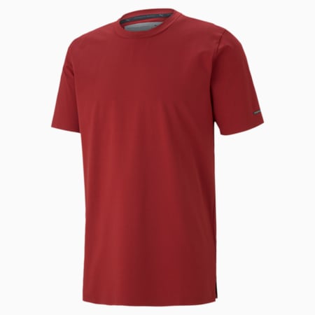 Porsche Design Men's Essential Tee, Red Dahlia, small-SEA