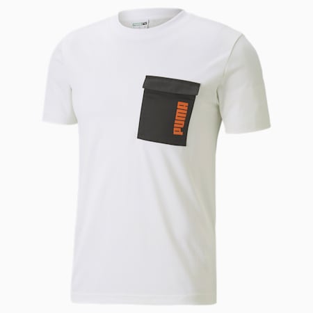 PUMA x CENTRAL SAINT MARTINS ユニセックス ジャカード 半袖 Tシャツ, Puma White, small-JPN