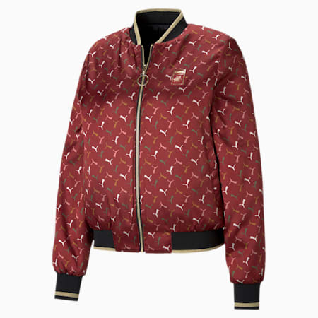 burgundy puma jacket