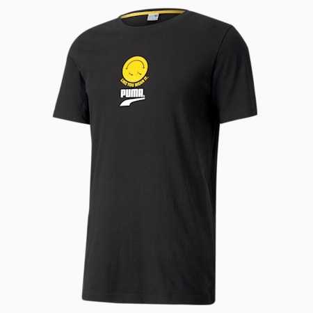 Club Graphic Crew Neck T-Shirt, Puma Black, small-IND