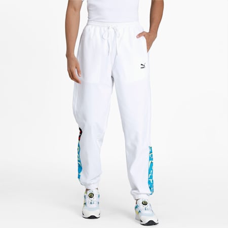 puma white track pants