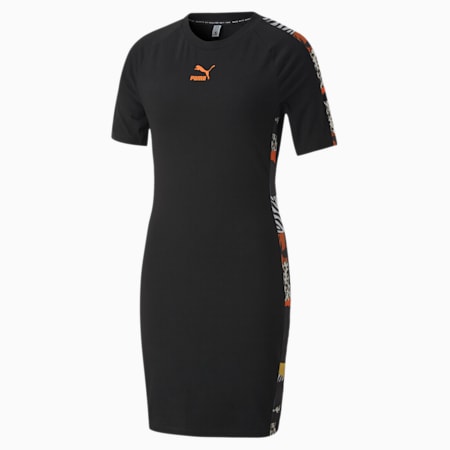 black and white puma dress