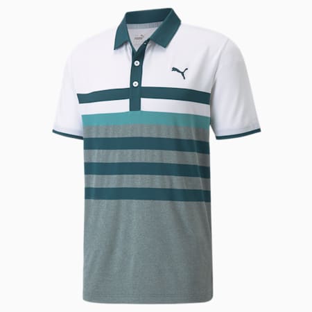 MATTR One Way Men's Golf Polo Shirt, Bright White-High Rise, small-AUS