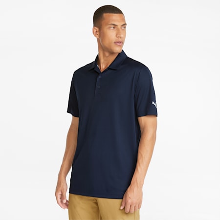 Gamer Golf Polo Shirt Men, Navy Blazer, small