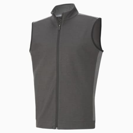 CLOUDSPUN T7 Men's Golf Vest, Puma Black Heather-Quiet Shade, small-AUS