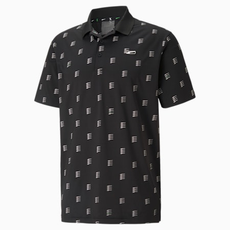 MATTR Moving Day Men's Golf Polo Shirt, Puma Black, small-GBR