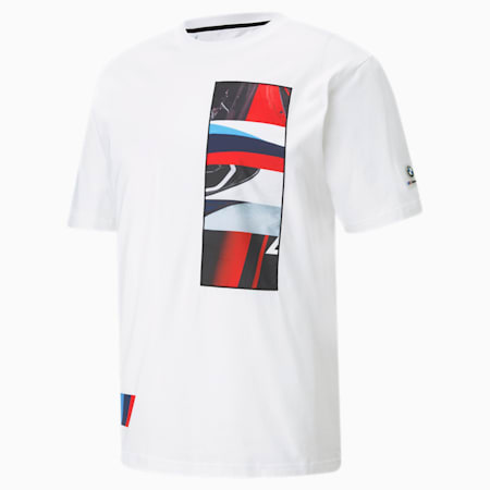 BMW M Motorsport Street Herren T-Shirt, Puma White, small
