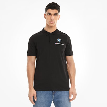 BMW M Motorsport Essentials Men's Polo Shirt, Puma Black, small-SEA