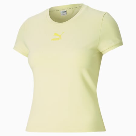 Classics Women's Fitted Tee, Yellow Pear, small-GBR