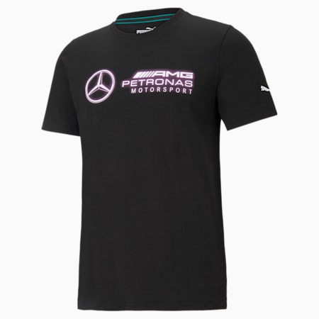 Mercedes F1 Logo Men's Tee, Puma Black, small-PHL