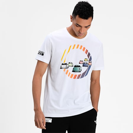 Porsche Legacy Graphic Men's T-shirt | Puma White | PUMA モータースポーツ | PUMA