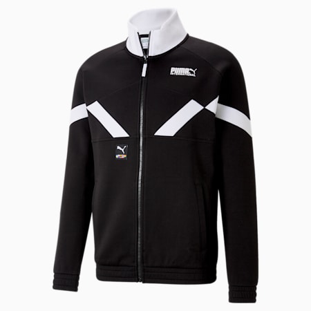 INTL Game Men's Double Knit Track Jacket, Puma Black, small-SEA