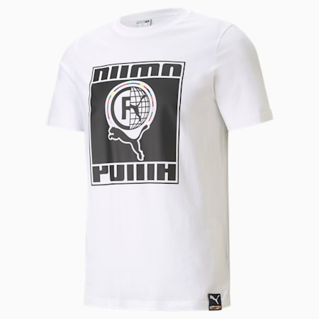 PUMA International Men's  T-shirt, Puma White, small-IND