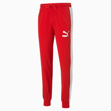 Iconic T7 Men's Track Pants, High Risk Red, small-GBR