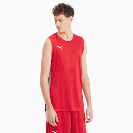 Men's Basketball Game Jersey, High Risk Red, small