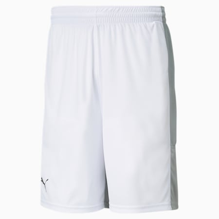 Herren Basketball Shorts, Puma White-Quarry, small