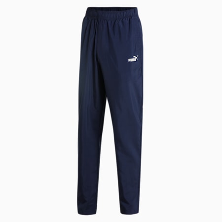 Men's Regular Fit Woven Cricket Trackpants, Peacoat, small-IND