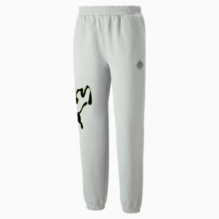 PUMA x PERKS AND MINI Graphic Sweatpants, Flat Light Gray, small-SEA