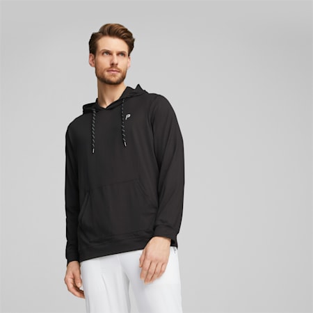 PUMA x Palm Tree Crew Midweight Golf Hoodie voor heren, PUMA Black, small